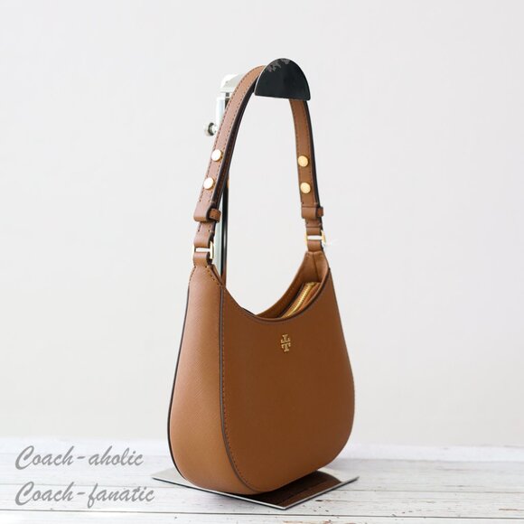 NWT Tory Burch Emerson Saffiano Leather Shoulder Bag in Moose - Picture 4 of 12